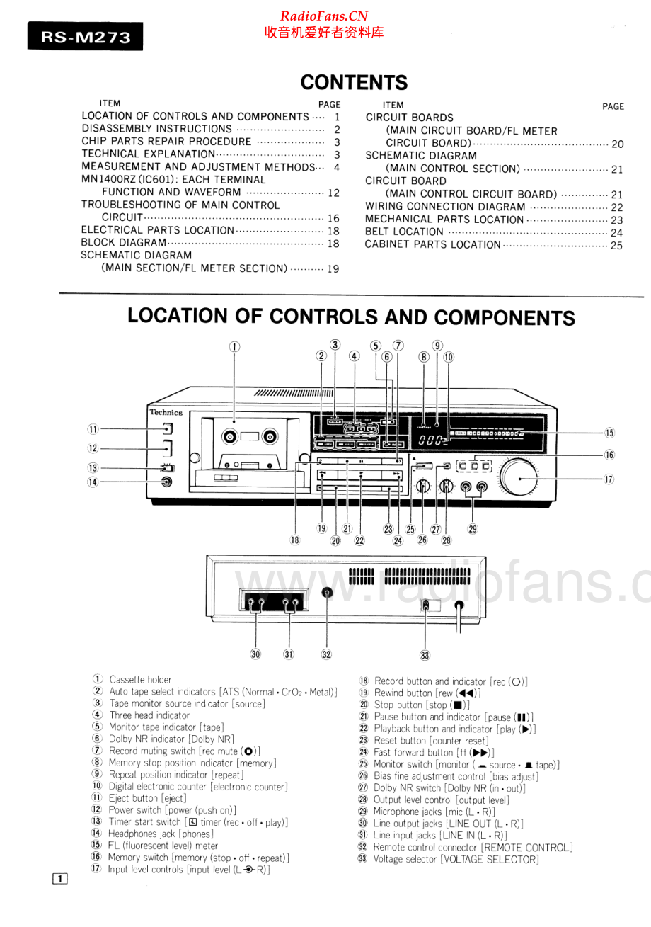 Technics-RSM273-tape-sm 维修电路原理图.pdf_第2页