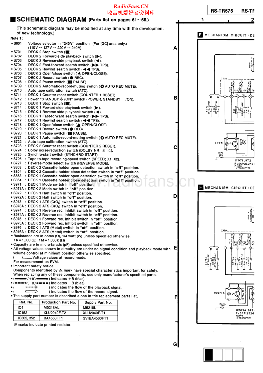 Technics-RSTR575-tape-sch 维修电路原理图.pdf_第1页