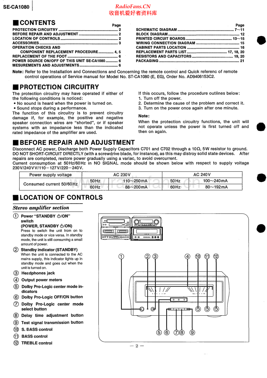 Technics-SECA1080-cs-sm 维修电路原理图.pdf_第2页