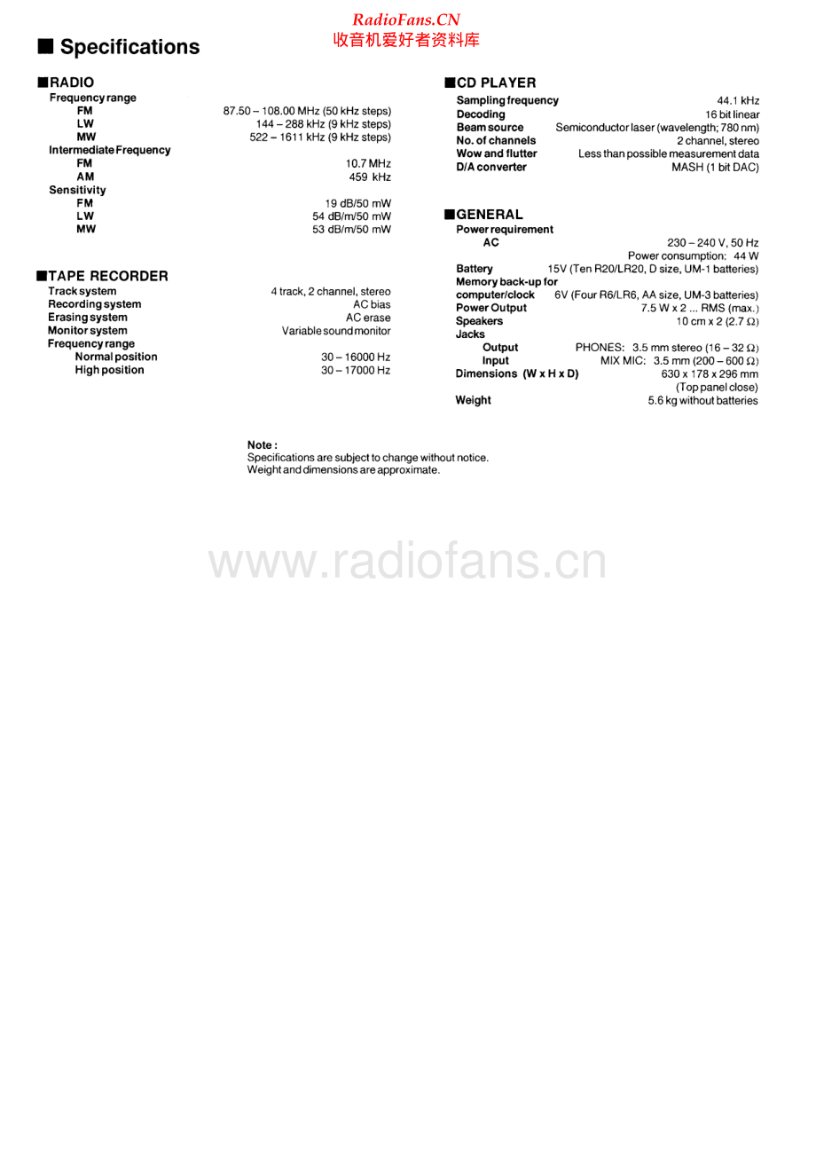 Technics-RXED77-cs-sm 维修电路原理图.pdf_第2页