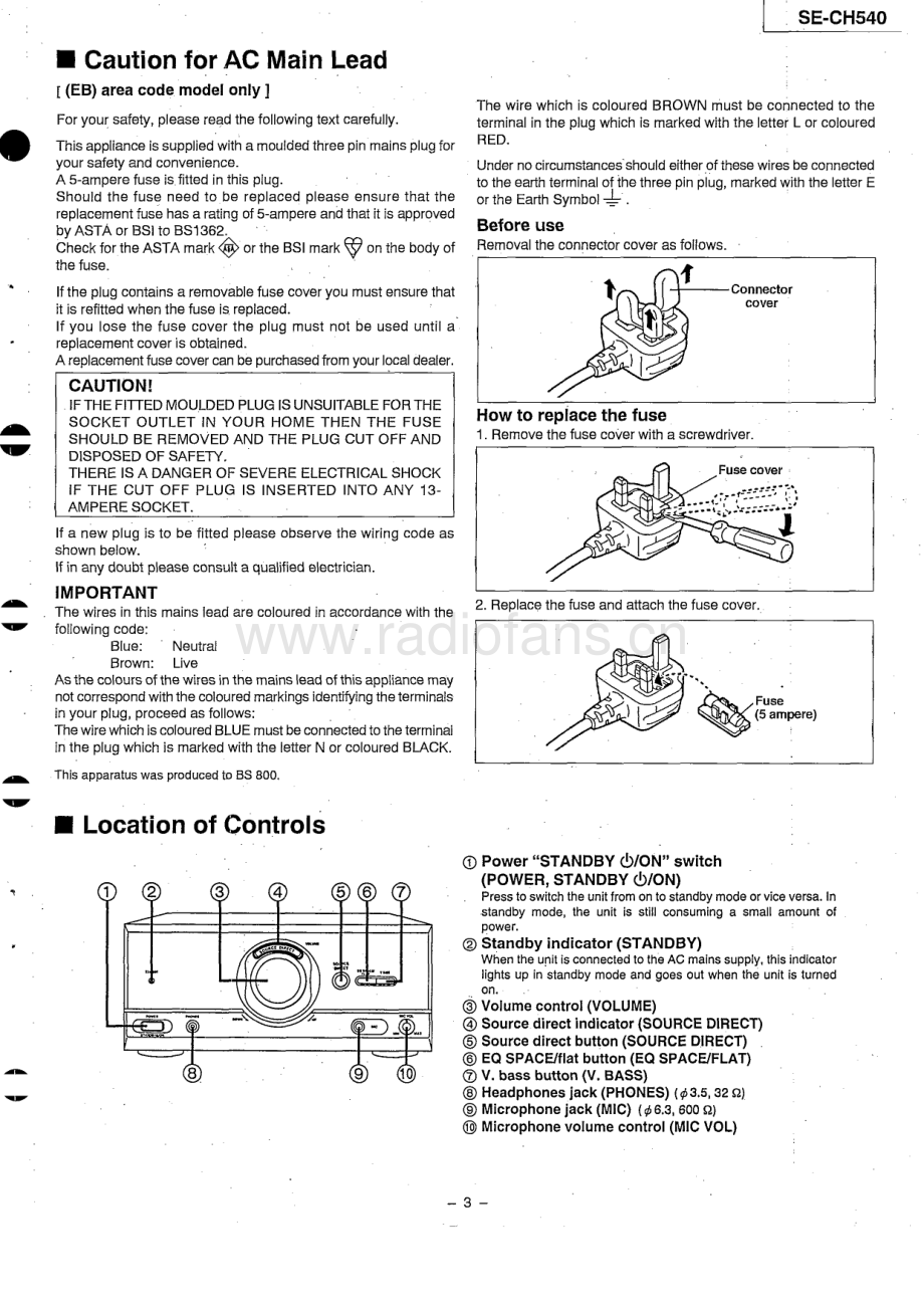 Technics-SECH540-cs-sm 维修电路原理图.pdf_第3页