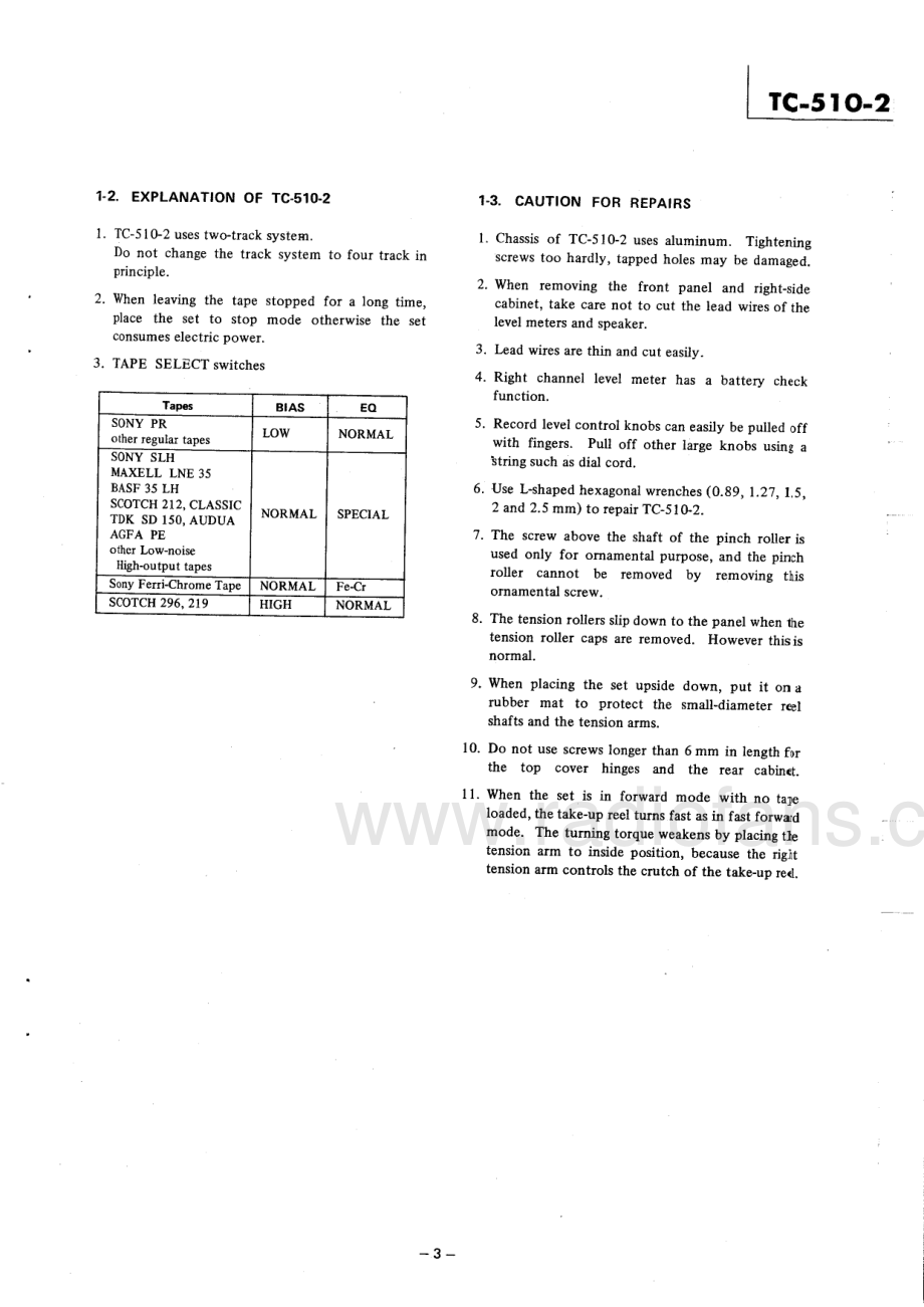 Sony-TC510_2-tape-sm 维修电路原理图.pdf_第3页