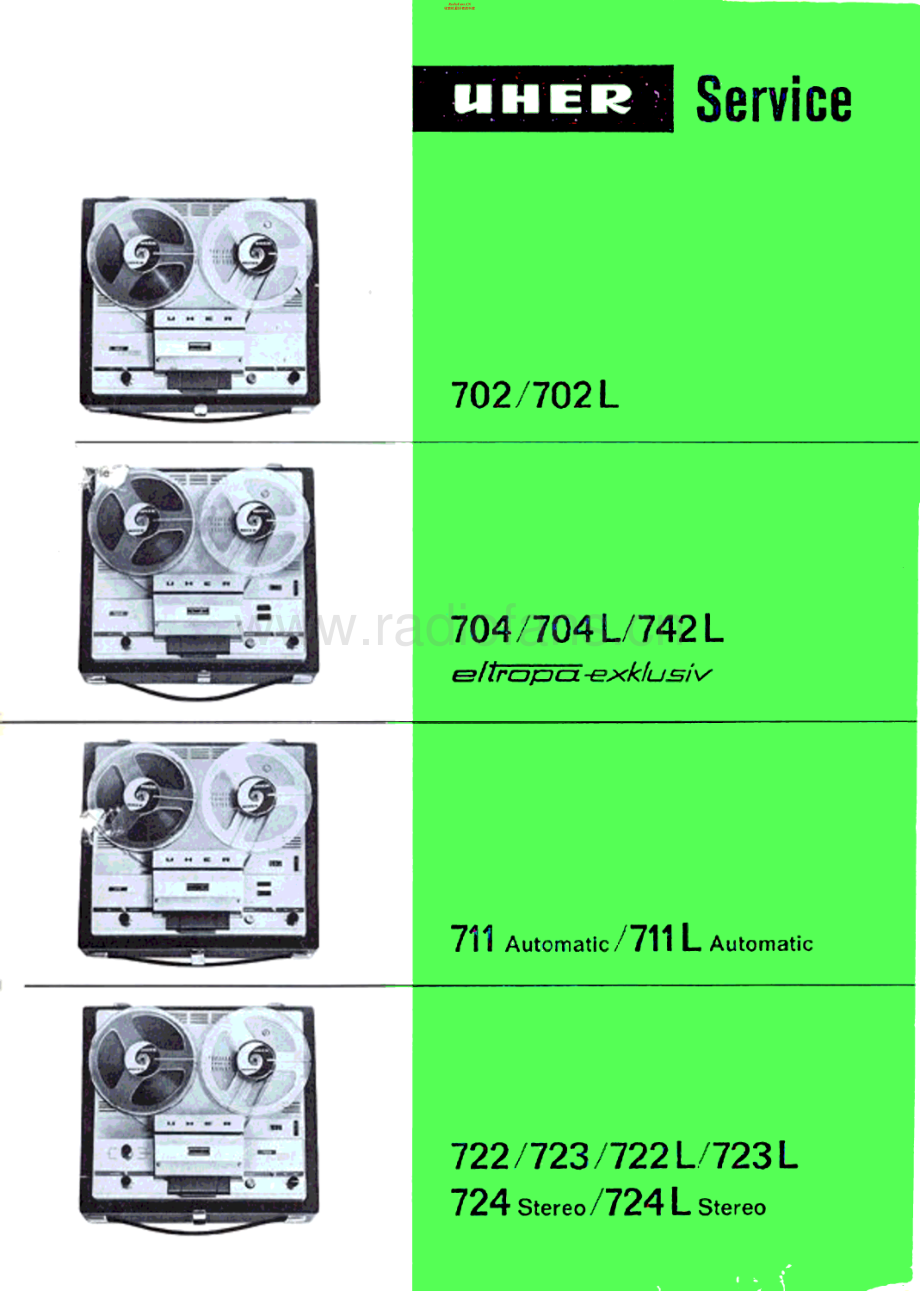 Uher-724Stereo-tape-sm 维修电路原理图.pdf_第1页