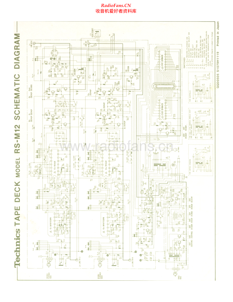 Technics-RSM12-tape-sch 维修电路原理图.pdf_第1页