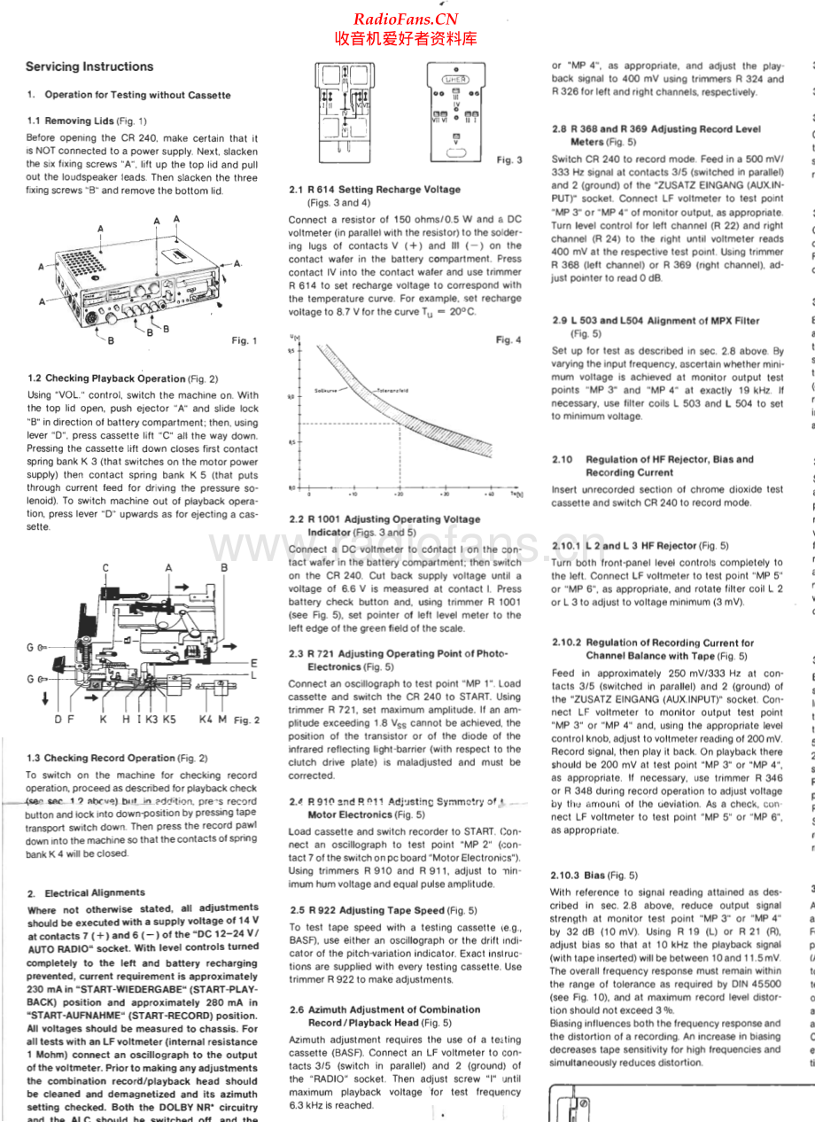 Uher-CR240AV-tape-sm 维修电路原理图.pdf_第1页