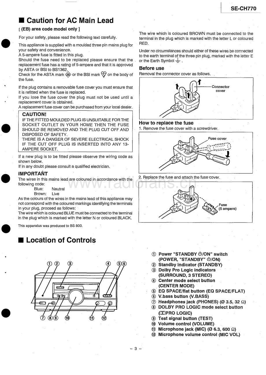 Technics-SECH770-cs-sm 维修电路原理图.pdf_第3页