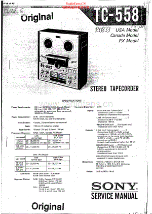 Sony-TC558-tape-sm 维修电路原理图.pdf