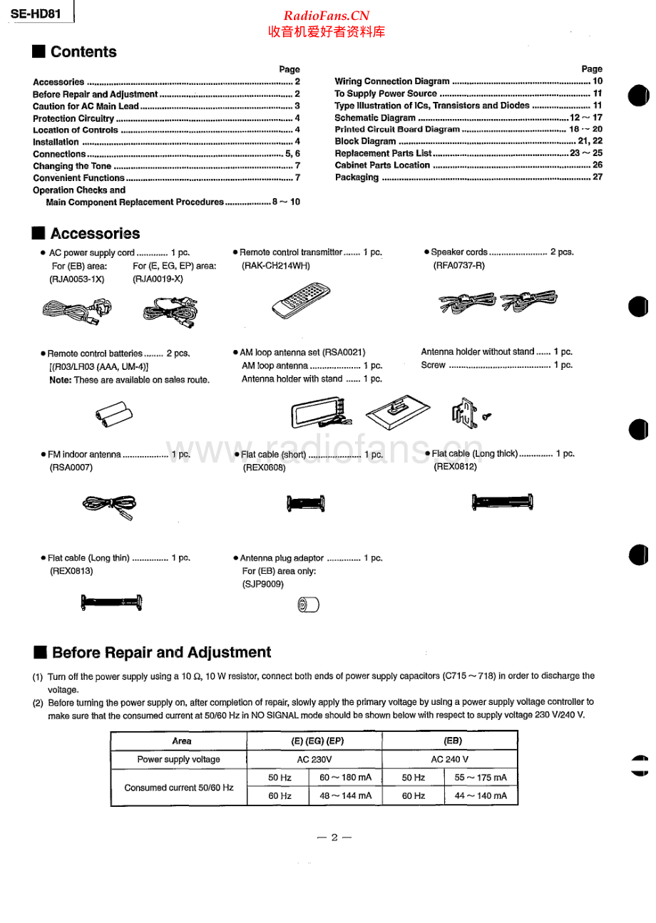 Technics-SEHD81-cs-sm 维修电路原理图.pdf_第2页