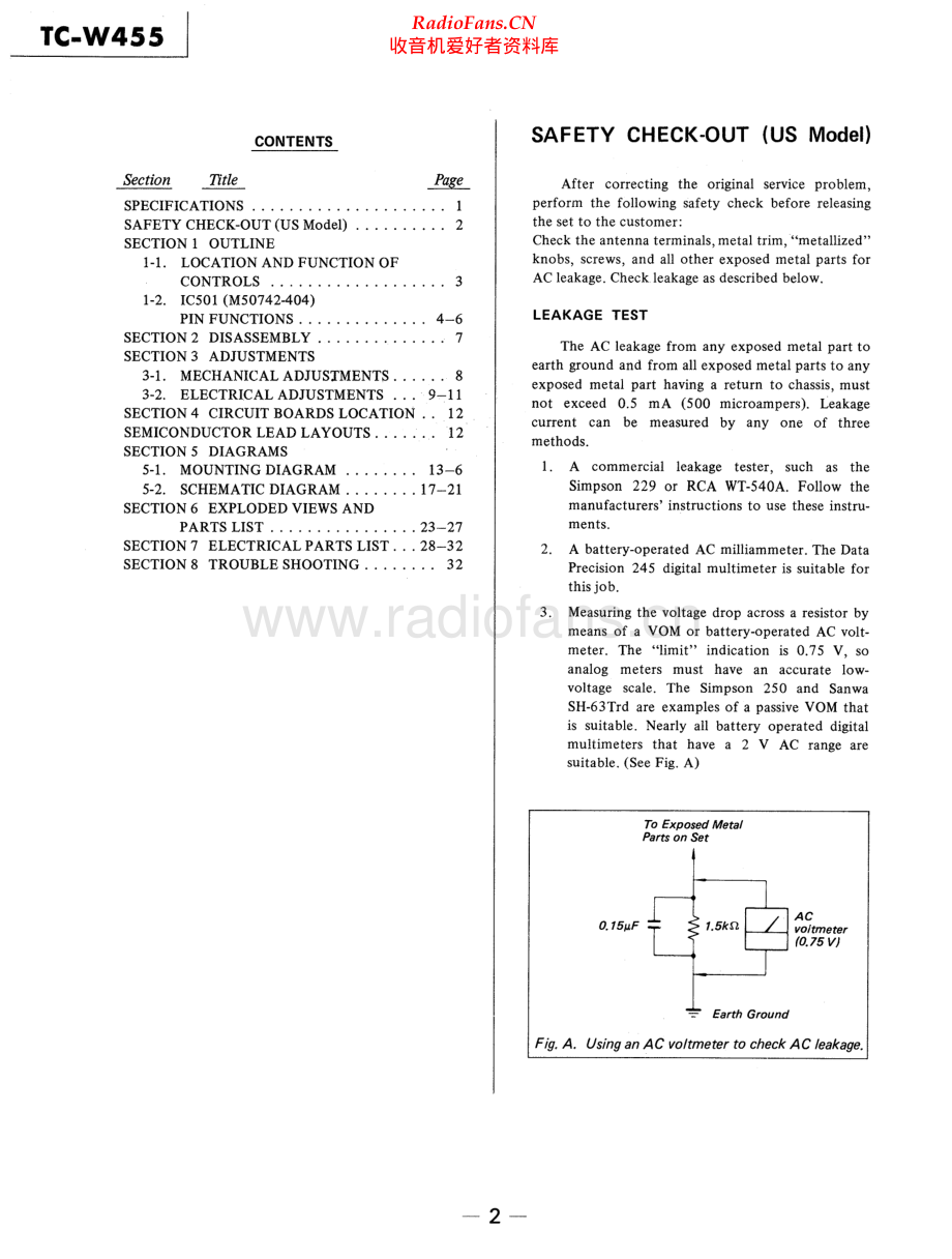 Sony-TCW455-tape-sm 维修电路原理图.pdf_第2页