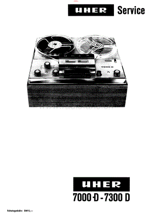 Uher-7300D-tape-sm 维修电路原理图.pdf
