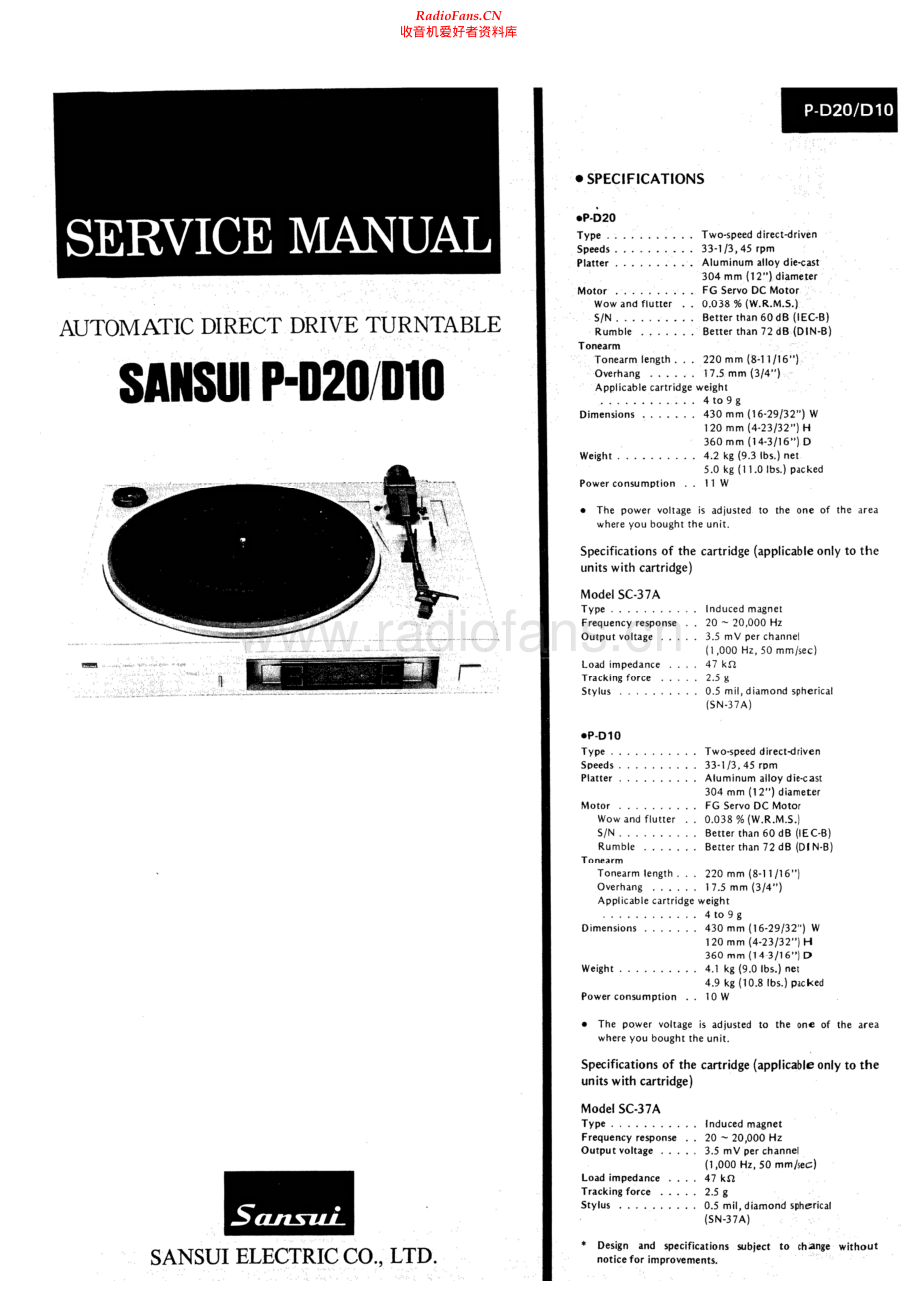 Sansui-PD10-tt-sm 维修电路原理图.pdf_第1页