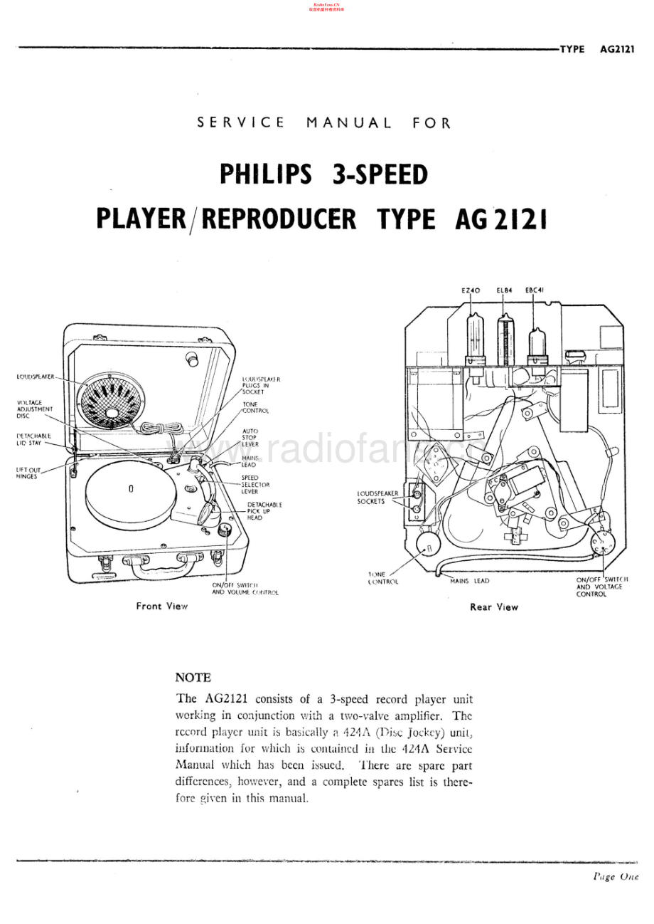 Philips-AG2121-tt-sm 维修电路原理图.pdf_第1页