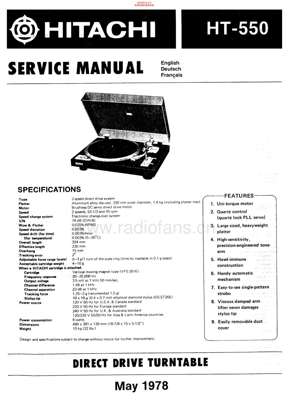 Hitachi-HT550-tt-sm 维修电路原理图.pdf_第2页