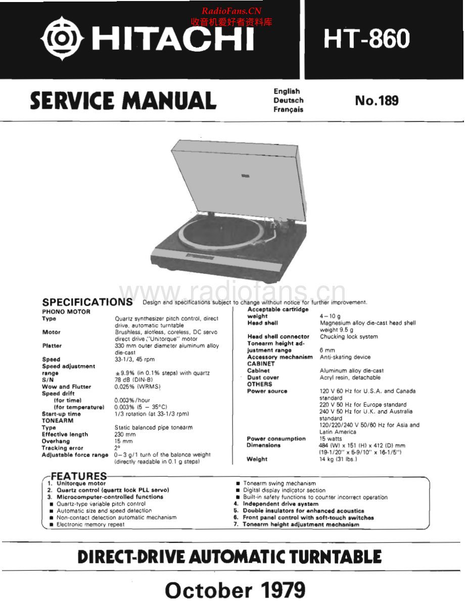 Hitachi-HT860-tt-sm 维修电路原理图.pdf_第1页