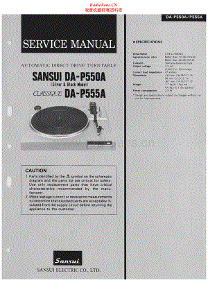 Sansui-DAP555A-tt-sm 维修电路原理图.pdf
