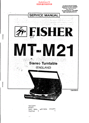 Fisher-MTM21-tt-sm维修电路原理图.pdf
