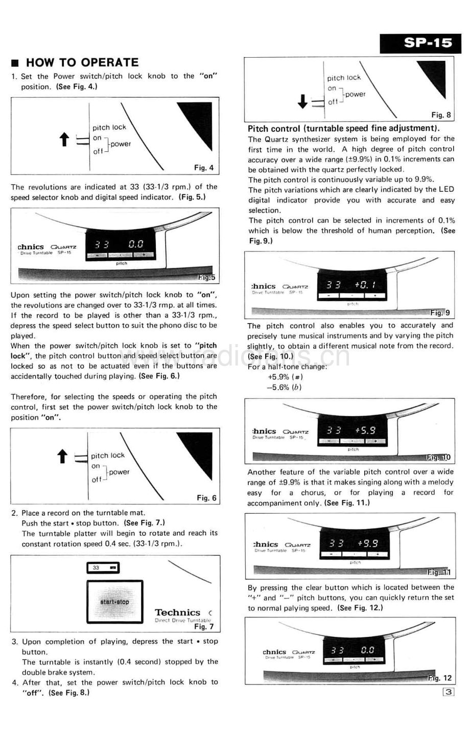 Technics-SP15-tt-sm 维修电路原理图.pdf_第3页