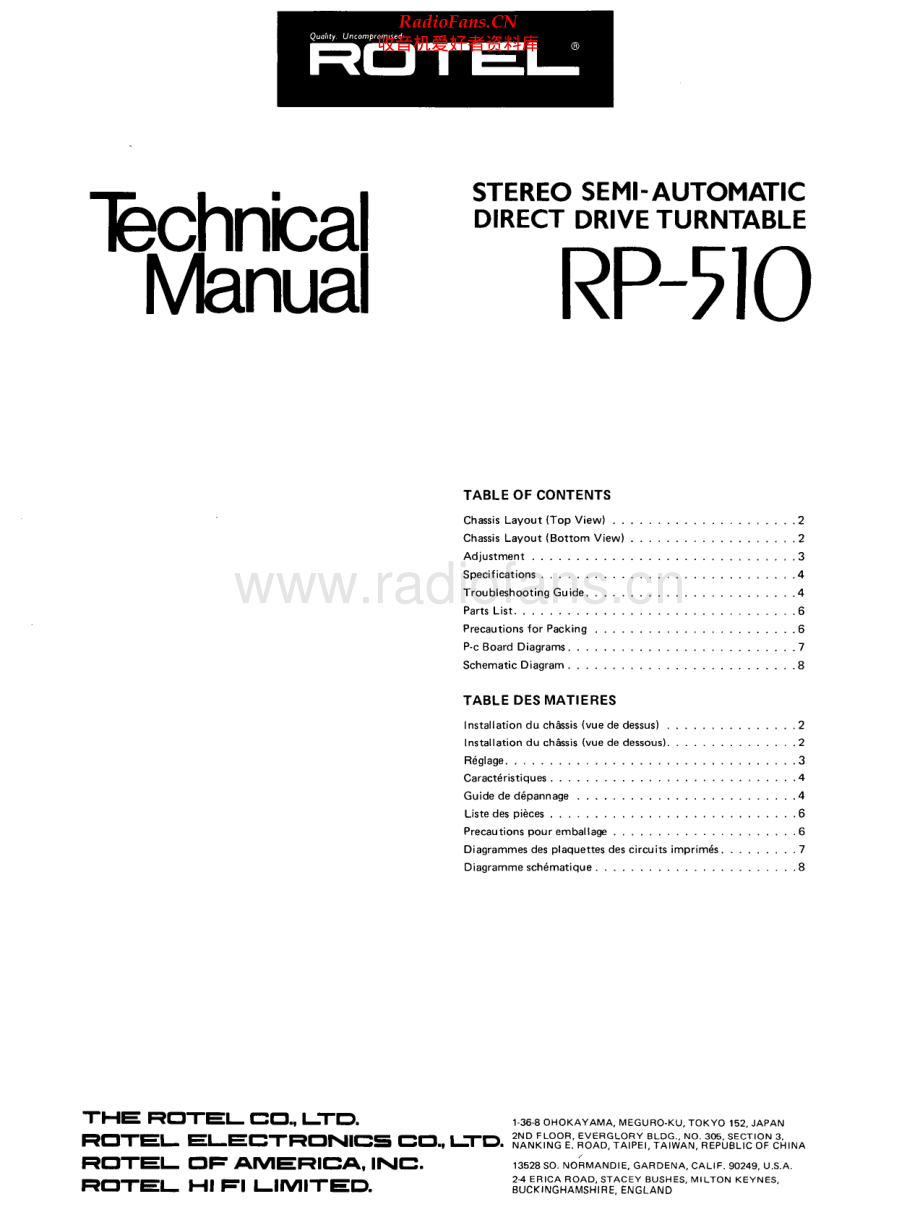 Rotel-RP510-tt-sm 维修电路原理图.pdf_第1页