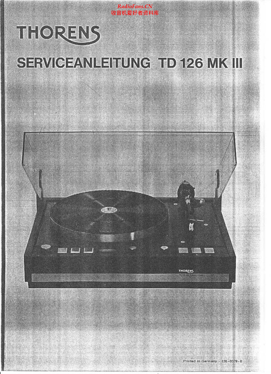 Thorens-TD126MKIII-tt-sm 维修电路原理图.pdf_第1页