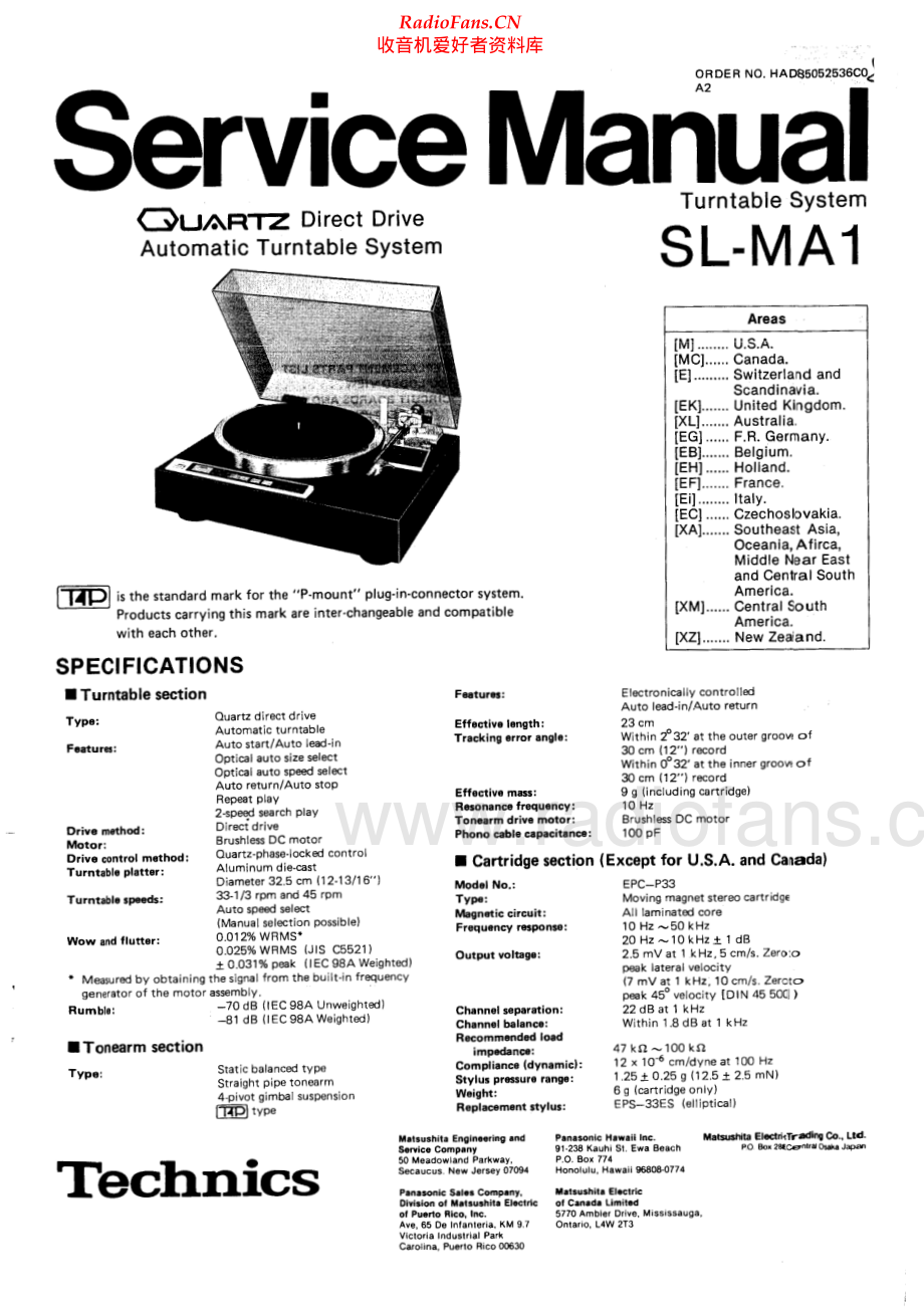 Technics-SLMA1-tt-sm 维修电路原理图.pdf_第1页