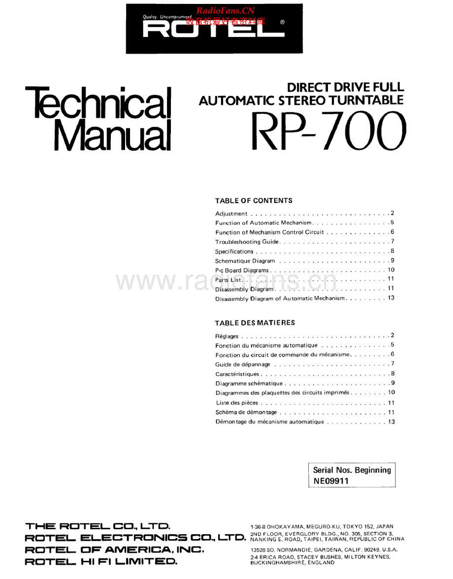 Rotel-RP700-tt-sm 维修电路原理图.pdf_第1页