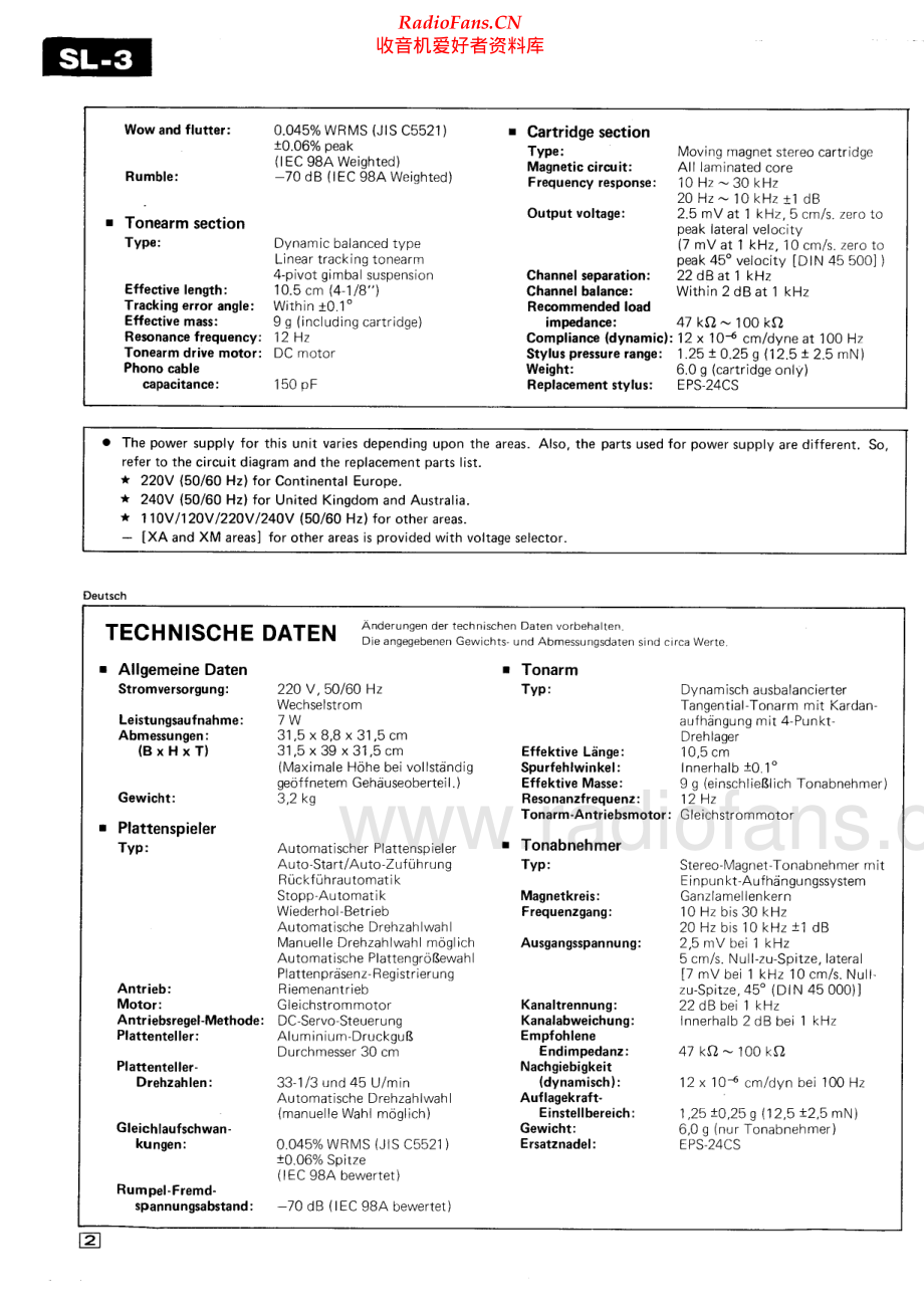 Technics-SL3-tt-sm 维修电路原理图.pdf_第2页