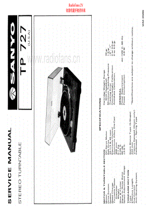 Sanyo-TP727-tt-sm 维修电路原理图.pdf