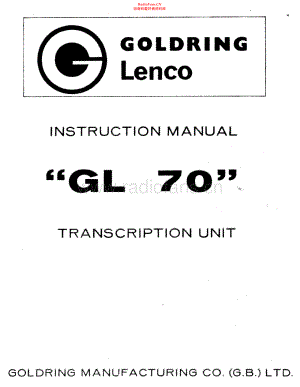 Lenco-GL70-tt-sm 维修电路原理图.pdf