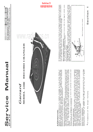 Garrard-5300-tt-sm维修电路原理图.pdf