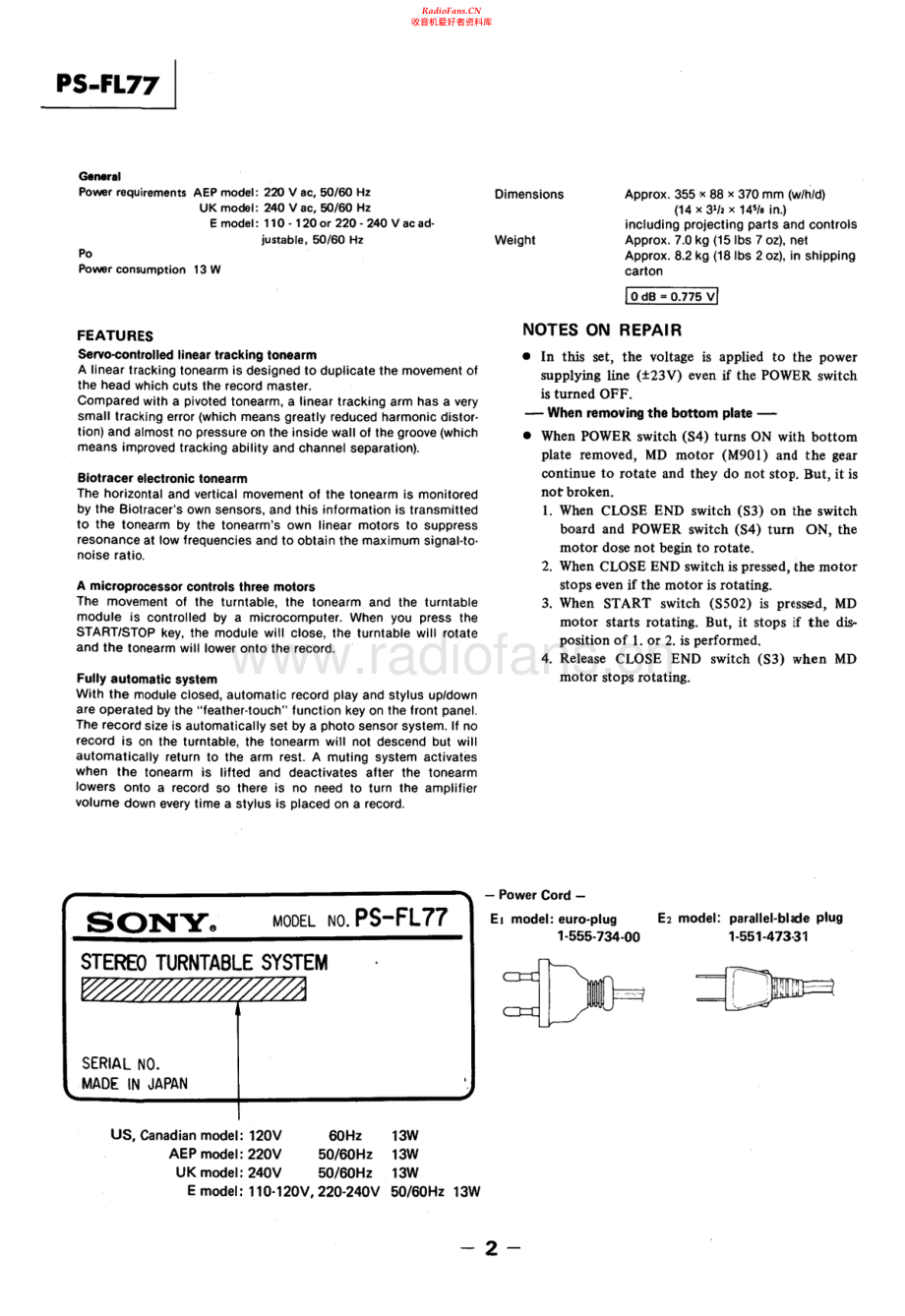 Sony-PSFL77-tt-sm 维修电路原理图.pdf_第2页