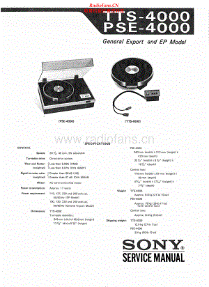 Sony-PSE4000-tt-sm 维修电路原理图.pdf
