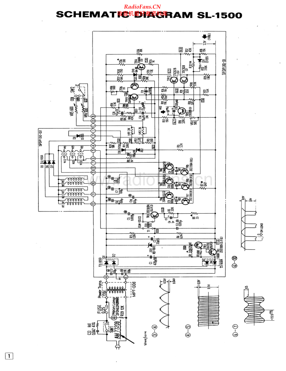 Technics-SL1500-tt-sm 维修电路原理图.pdf_第2页