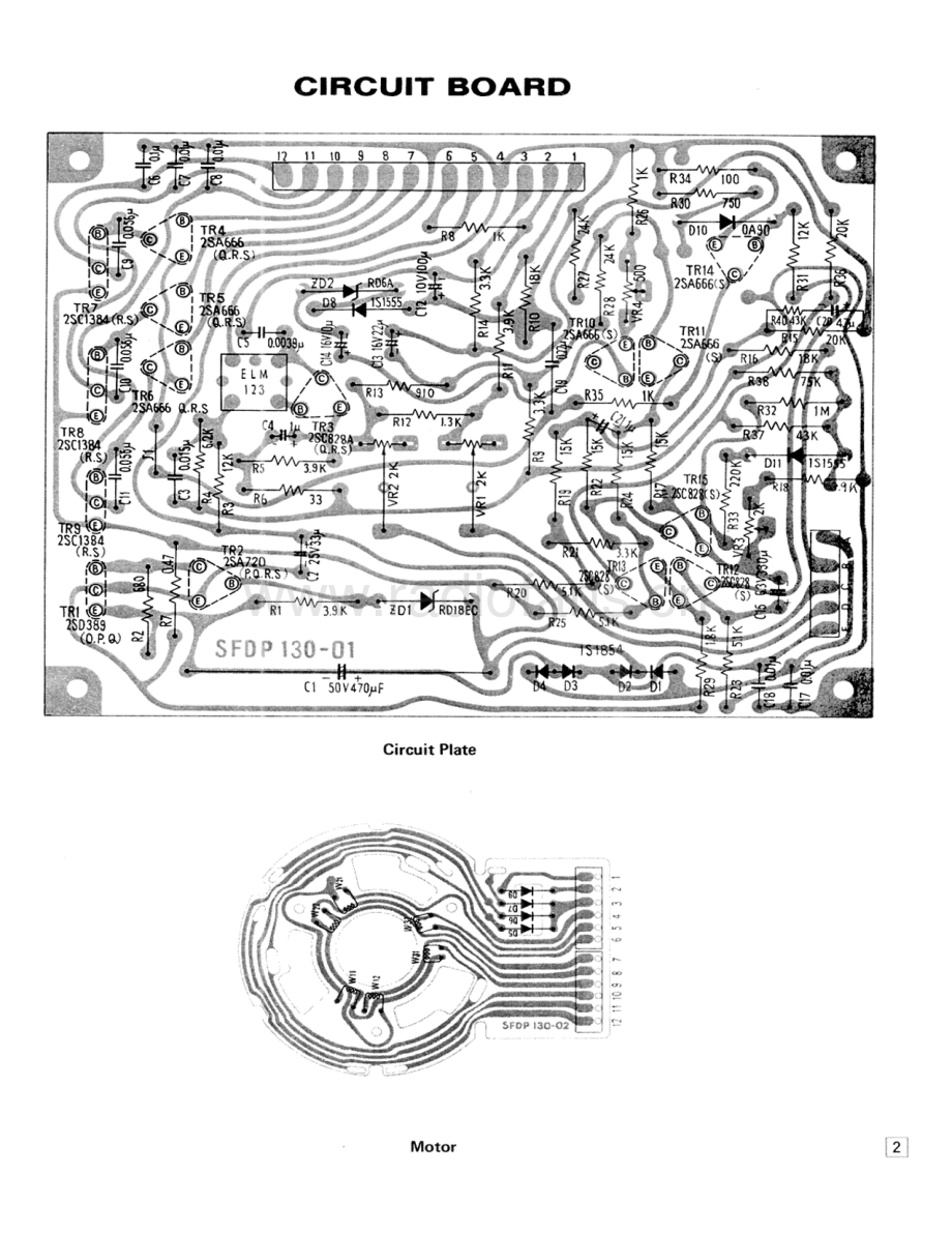 Technics-SL1500-tt-sm 维修电路原理图.pdf_第3页