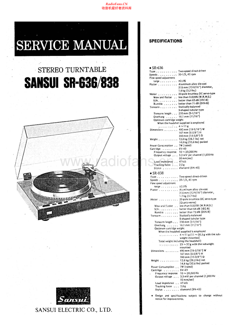 Sansui-SR838-tt-sm 维修电路原理图.pdf_第1页