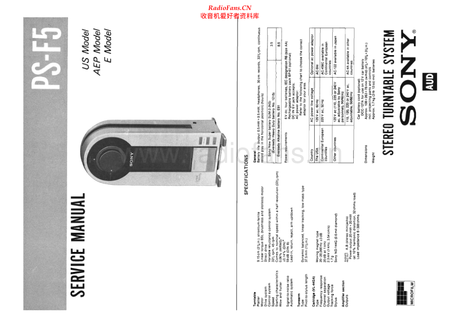 Sony-PSF5-tt-sm 维修电路原理图.pdf_第1页