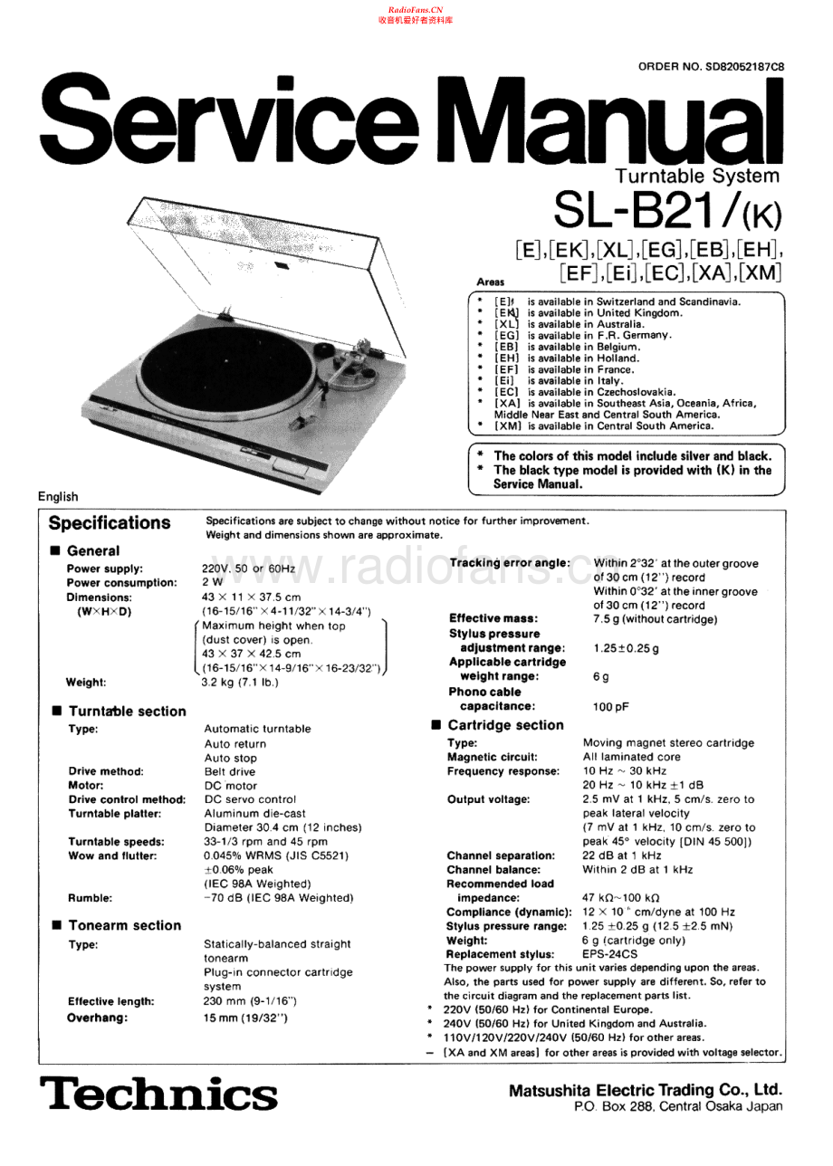 Technics-SLB21-tt-sm 维修电路原理图.pdf_第1页