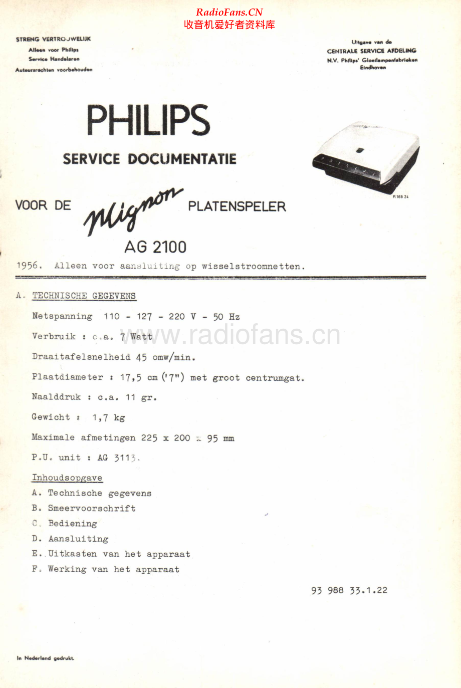 Philips-AG2100-tt-sm 维修电路原理图.pdf_第1页