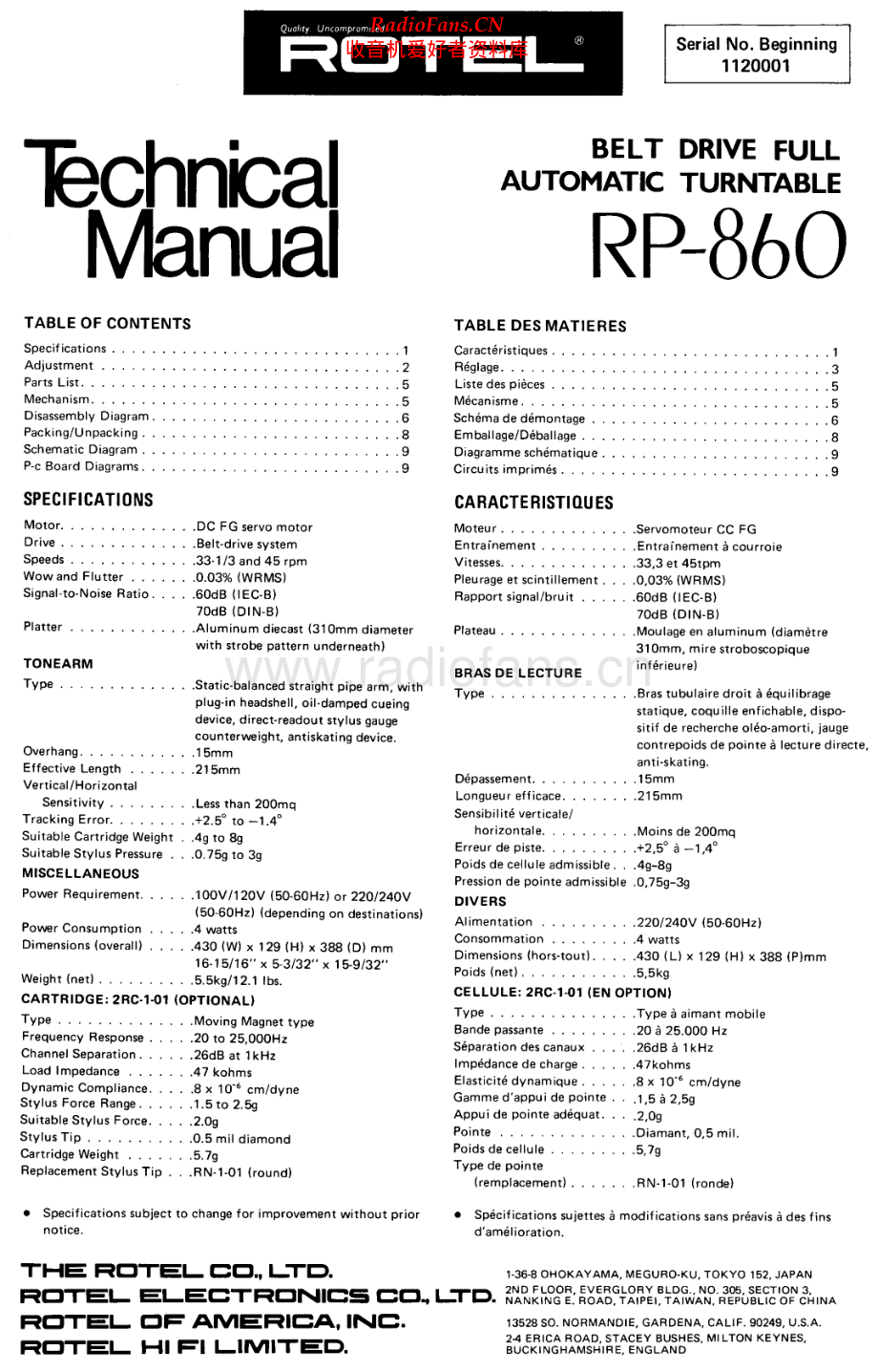 Rotel-RP860-tt-sm 维修电路原理图.pdf_第1页