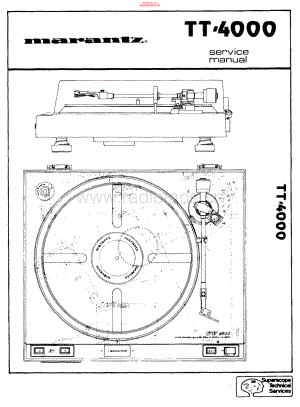Marantz-TT4000-tt-sm 维修电路原理图.pdf