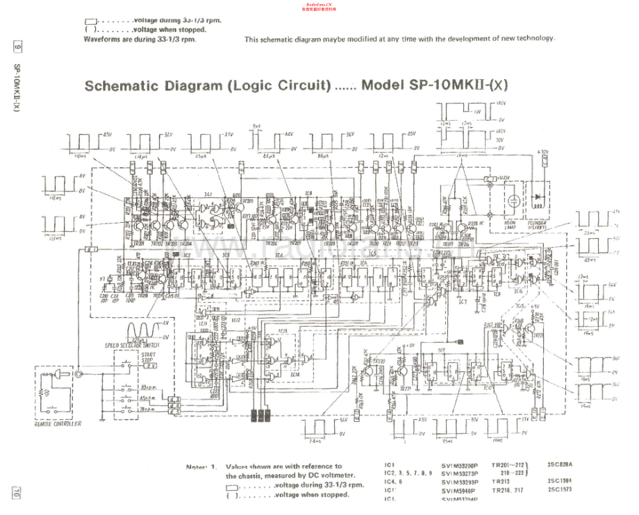 Technics-SP10_MKII-tt-sch1 维修电路原理图.pdf_第1页