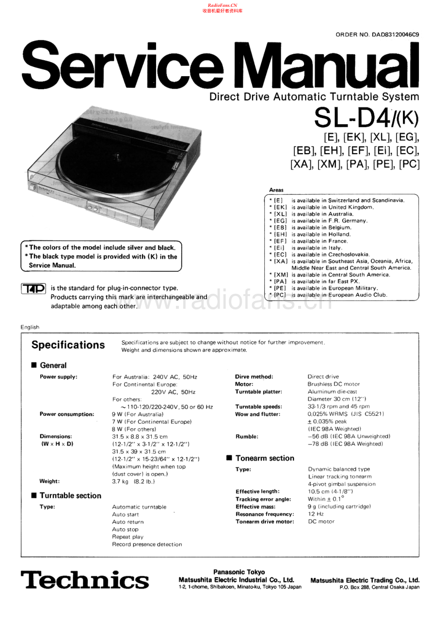 Technics-SLD4-tt-sm 维修电路原理图.pdf_第1页