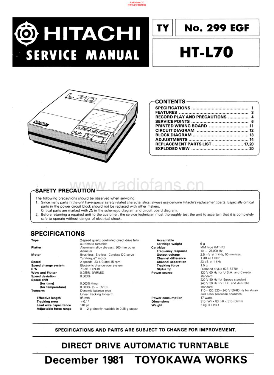 Hitachi-HTL70-tt-sm 维修电路原理图.pdf_第1页