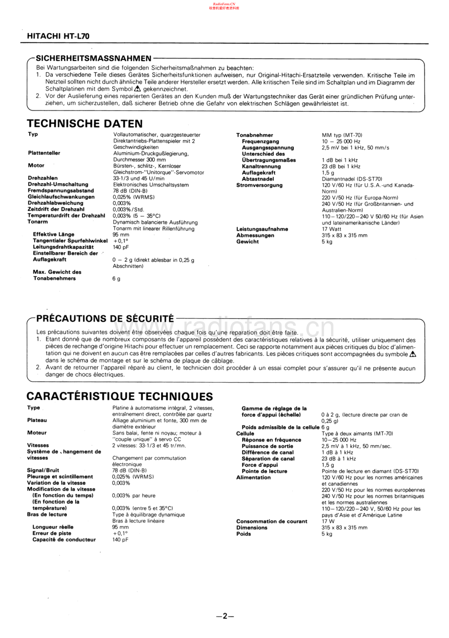 Hitachi-HTL70-tt-sm 维修电路原理图.pdf_第2页