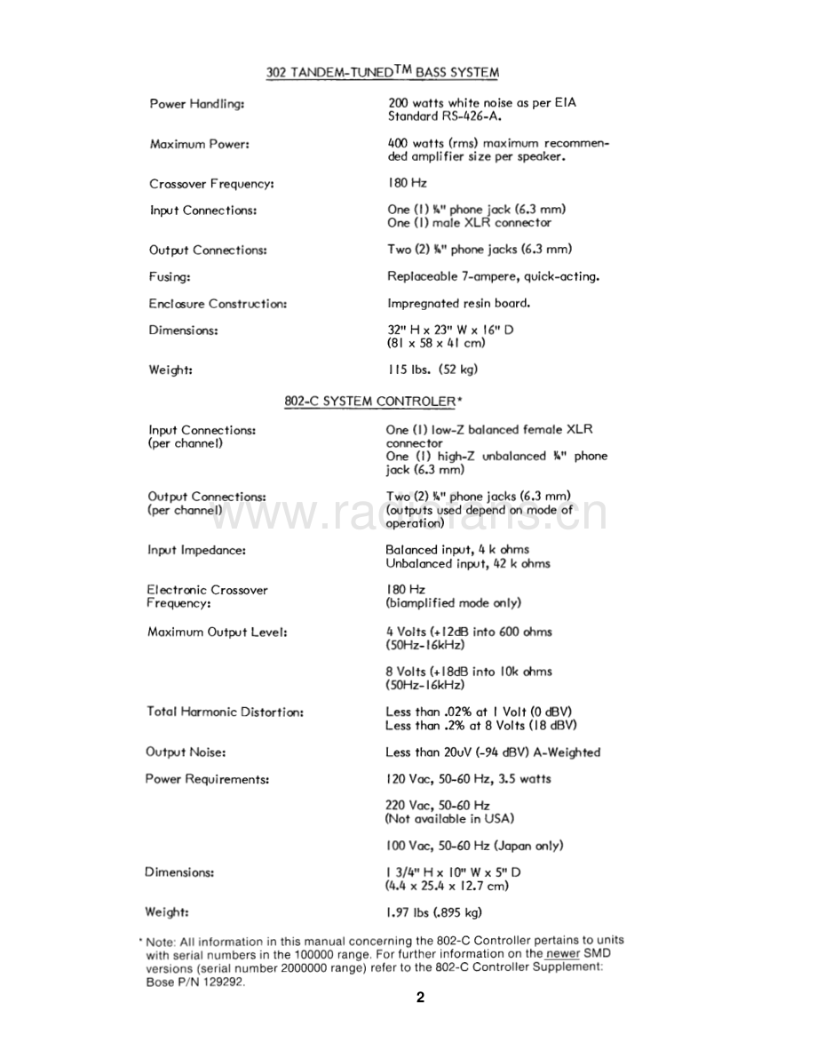 Bose-302-ttbs-sm维修电路原理图.pdf_第3页