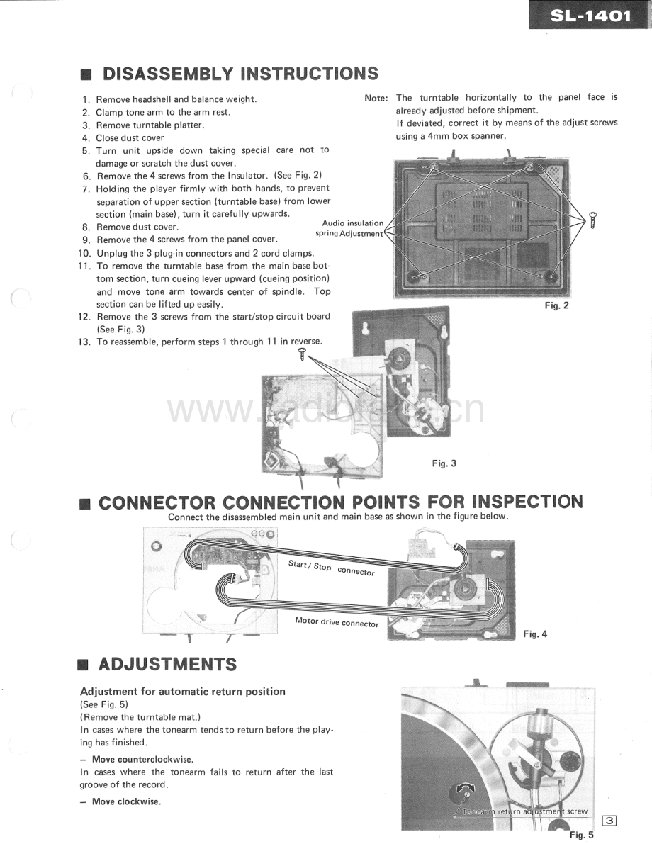 Technics-SL1401-tt-sm 维修电路原理图.pdf_第3页