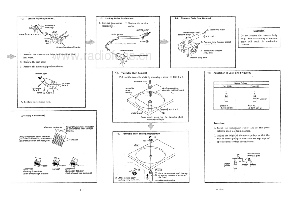 Sony-PS1350-tt-sm 维修电路原理图.pdf_第3页