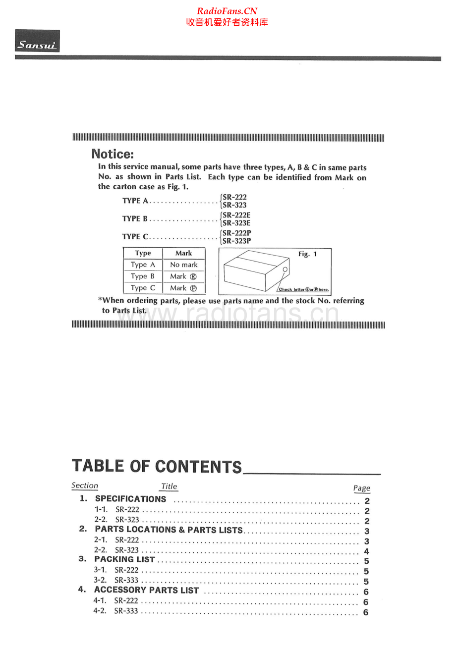 Sansui-SR323-tt-sm 维修电路原理图.pdf_第2页