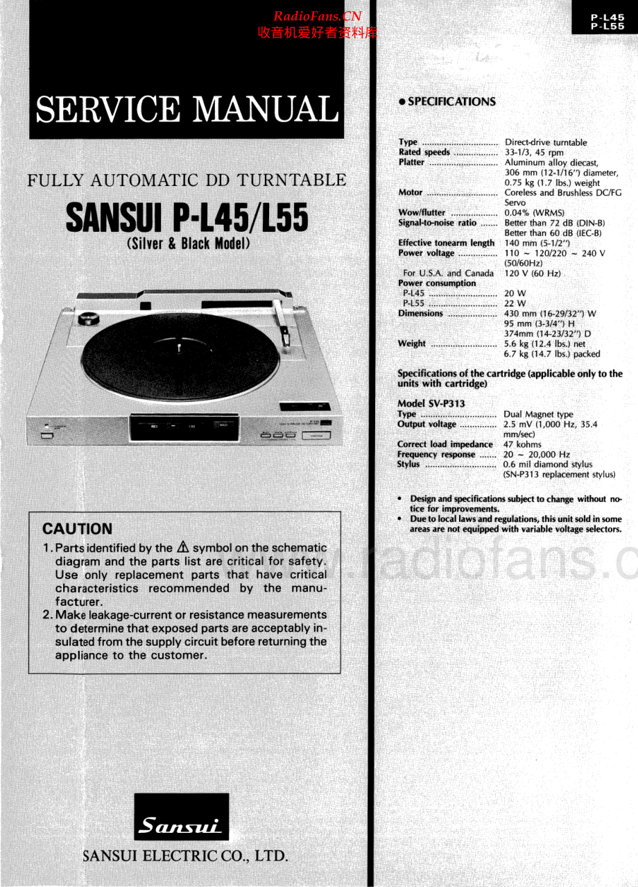 Sansui-PL55-tt-sm 维修电路原理图.pdf_第1页