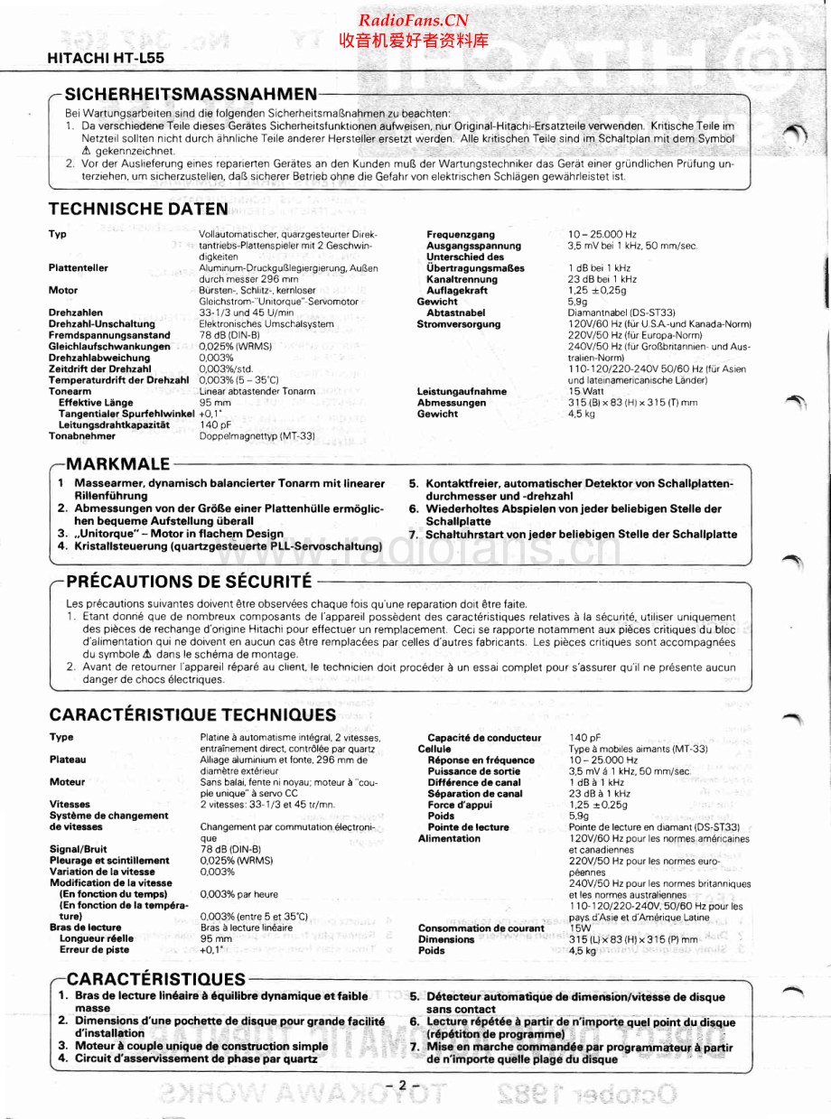 Hitachi-HTL55-tt-sm 维修电路原理图.pdf_第2页