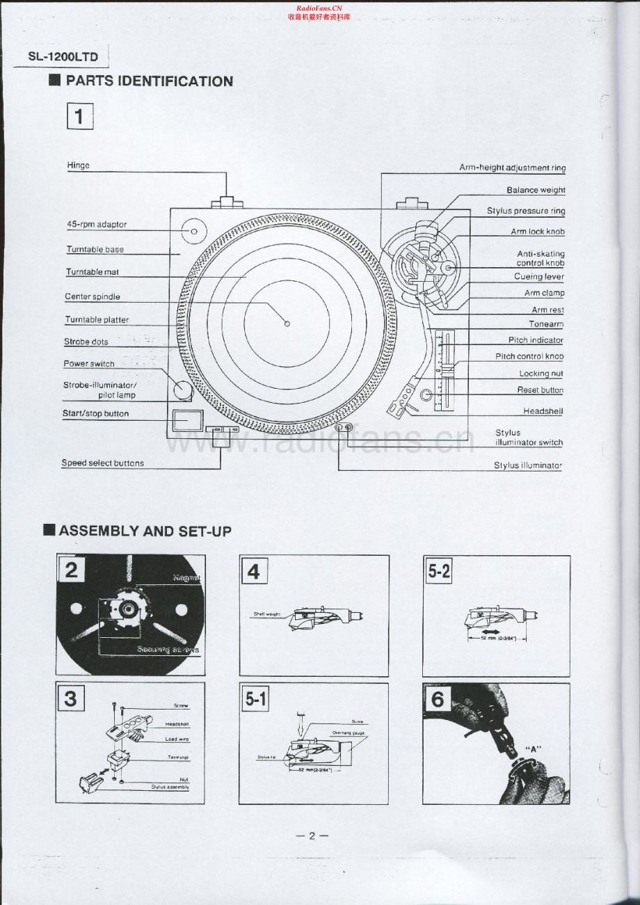 Technics-SL1200LTD-tt-sm 维修电路原理图.pdf_第2页